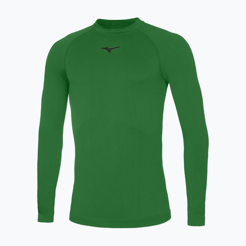 Longsleeve do biegania męski Mizuno Core Underwear green/black