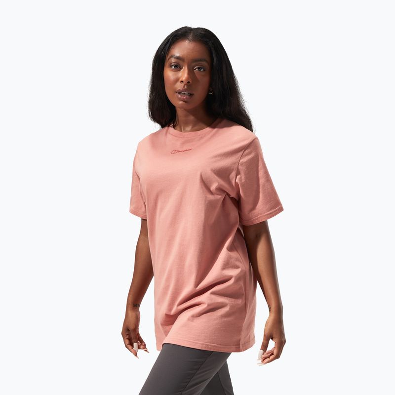 Koszulka damska Berghaus Boyfriend Logo rose dawn