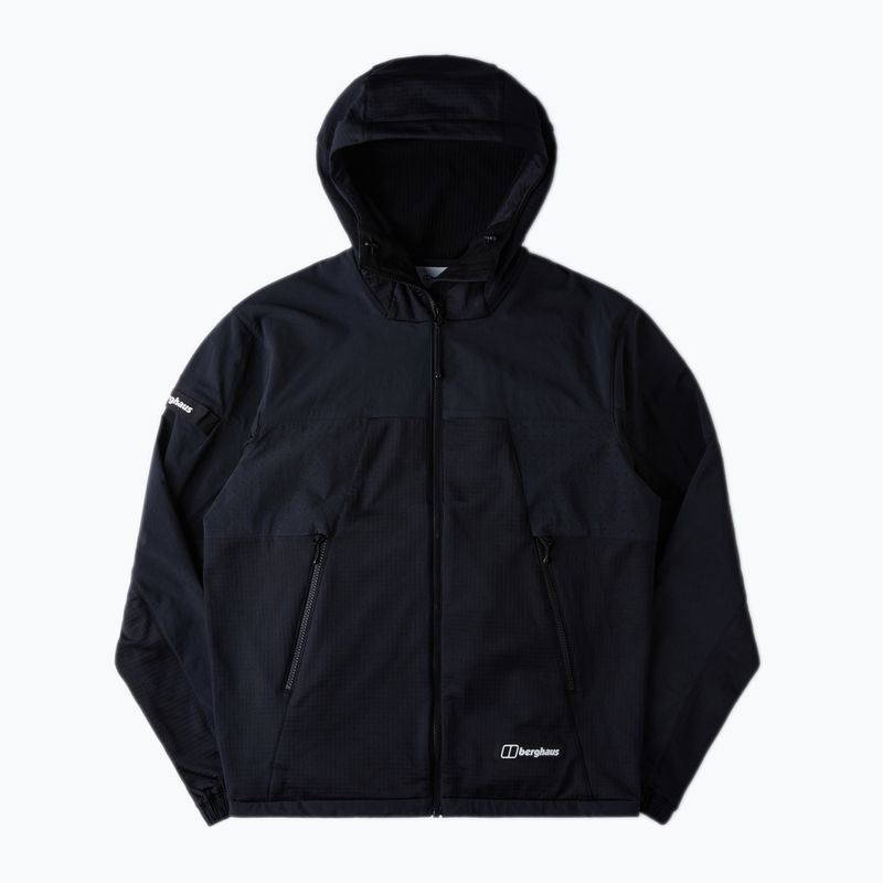 Kurtka softshell męska Berghaus Benwell Hooded black/black