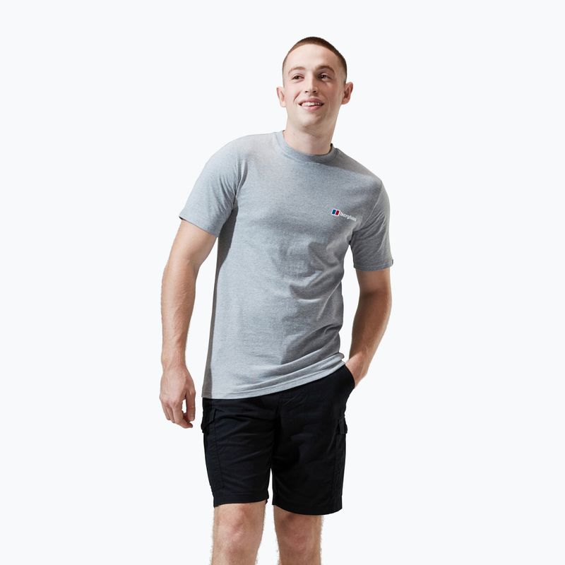 Koszulka męska Berghaus Snowdon SS Tee 2.0 grey marl bci