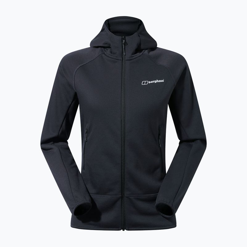 Bluza polarowa damska Berghaus Heuberg Hoody jet black/grey pinstripe marl 12