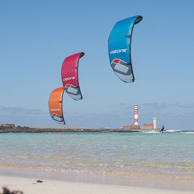 Latawiec kitesurfingowy Ozone Zephyr V7 yellow/white 6