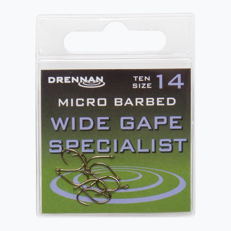 Haczyki Drennan Wide Gape Specialist srebrne HEWGSM014