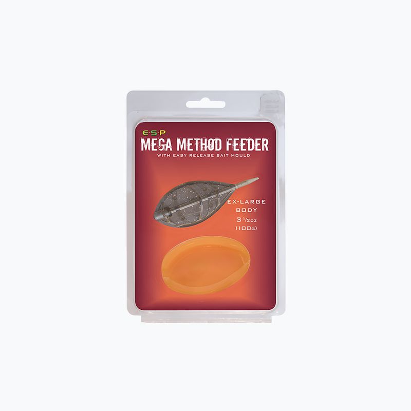Koszyk zanętowy ESP Mega Method Feeder XL + Foremka brązowy ETFMMB100