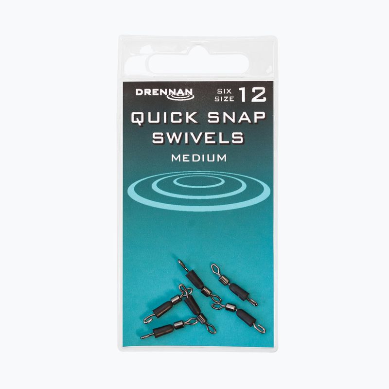 Łącznik do przyponów Drennan Quick Snap Swivels 6 szt. czarny TGQSS018