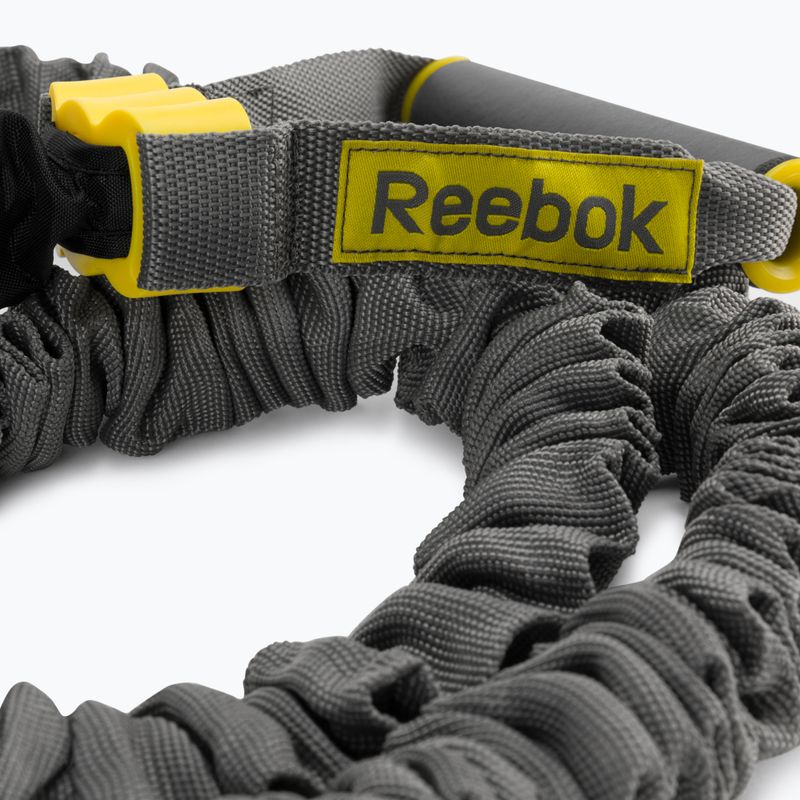 Gumy do ćwiczeń Reebok Tubing Power Tube - Level 2 szare 3