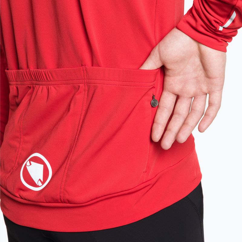 Bluza rowerowa męska Endura Xtract Roubaix red 4