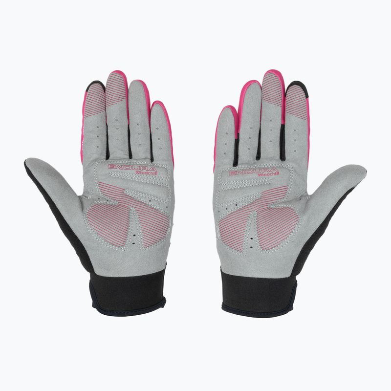 Rękawiczki rowerowe damskie Endura Windchill W cerise 3