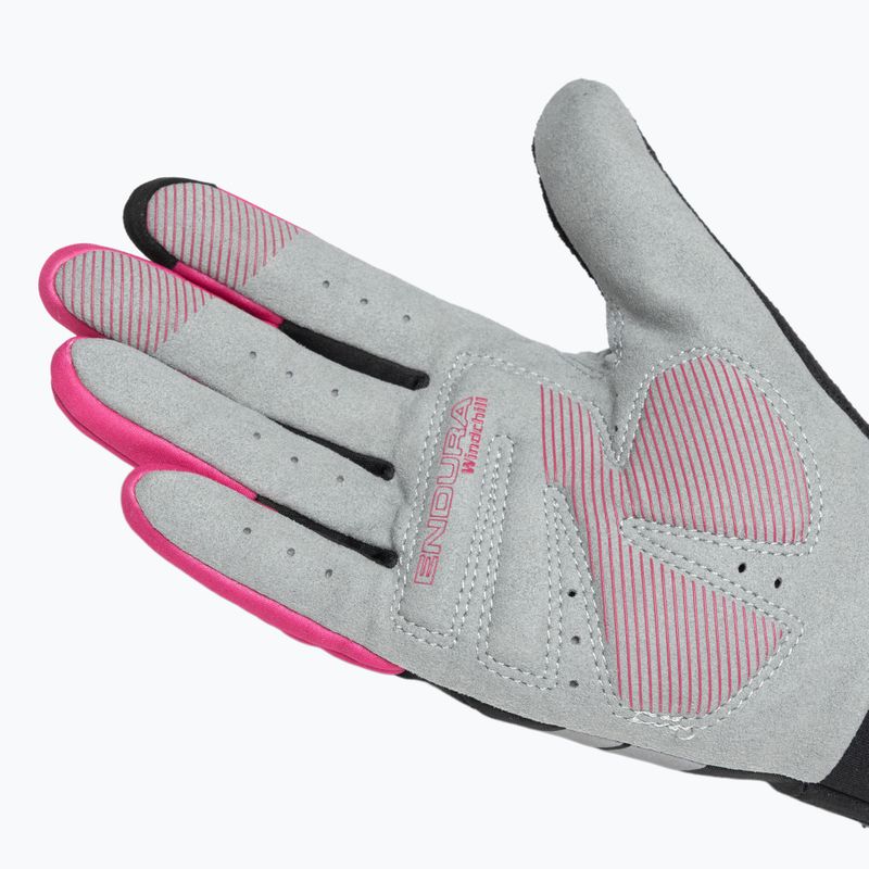 Rękawiczki rowerowe damskie Endura Windchill W cerise 5