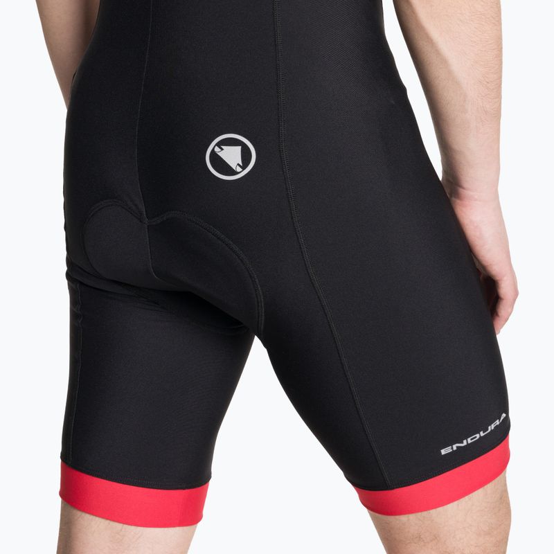 Spodenki rowerowe męskie Endura Xtract Gel II Bibshort red 4