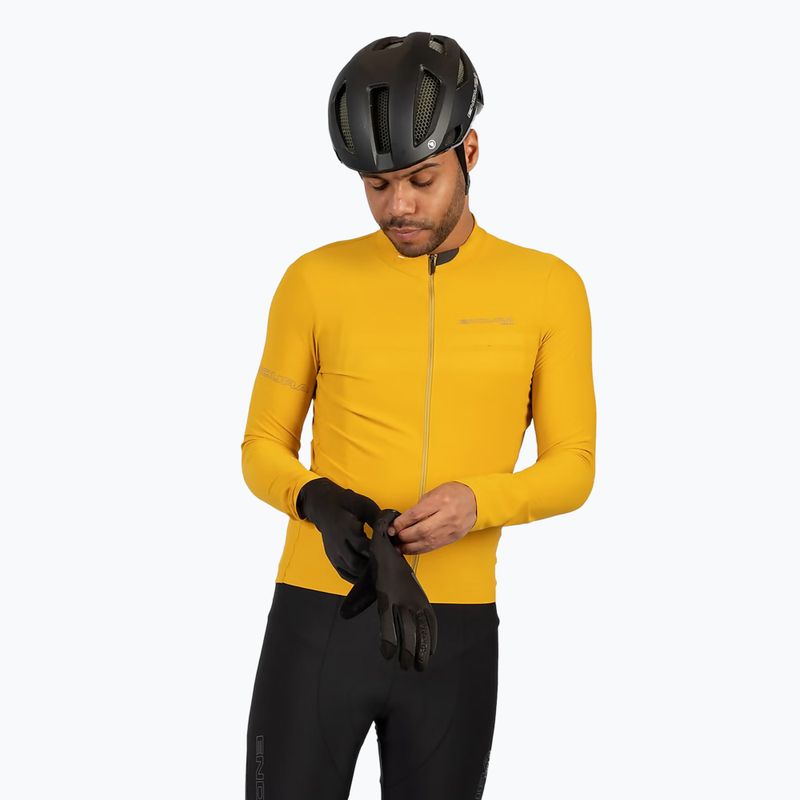 Longsleeve rowerowy męski Endura Pro SL II L/S mustard 5