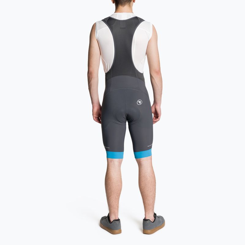 Spodenki rowerowe męskie Endura Xtract Lite Bibshort hi-biz blue 2