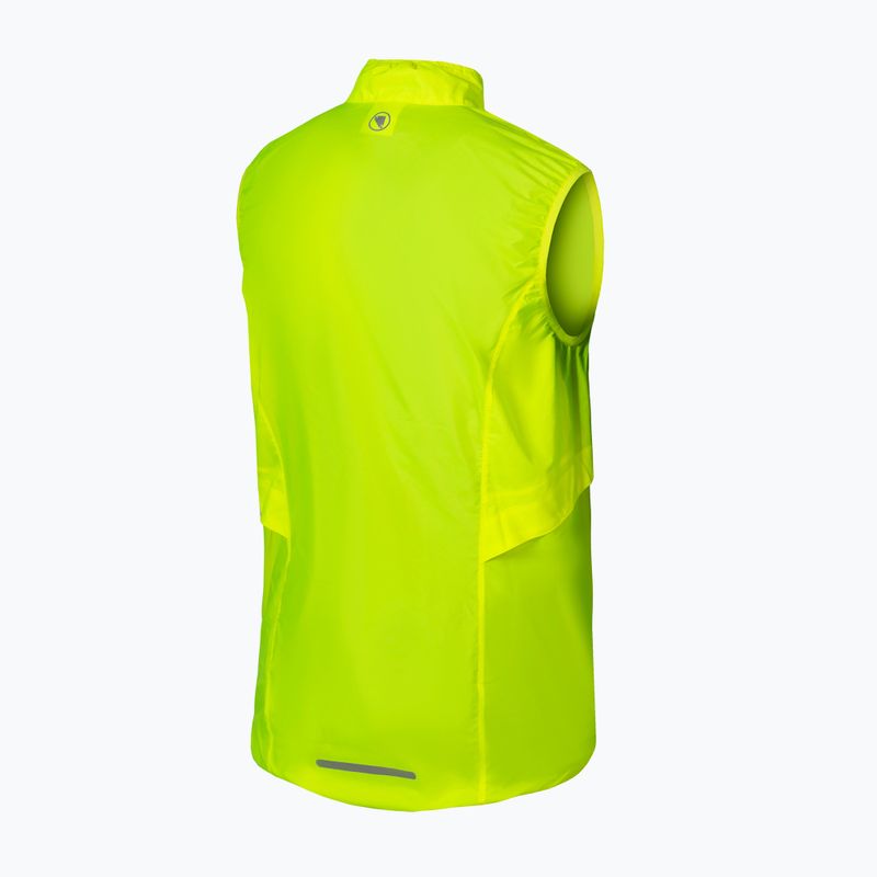 Kamizelka rowerowa męska Endura Pakagilet hi-viz yellow 2