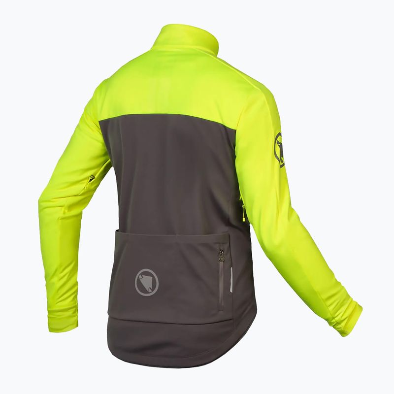 Kurtka rowerowa męska Endura Windchill II hi-viz yellow 2