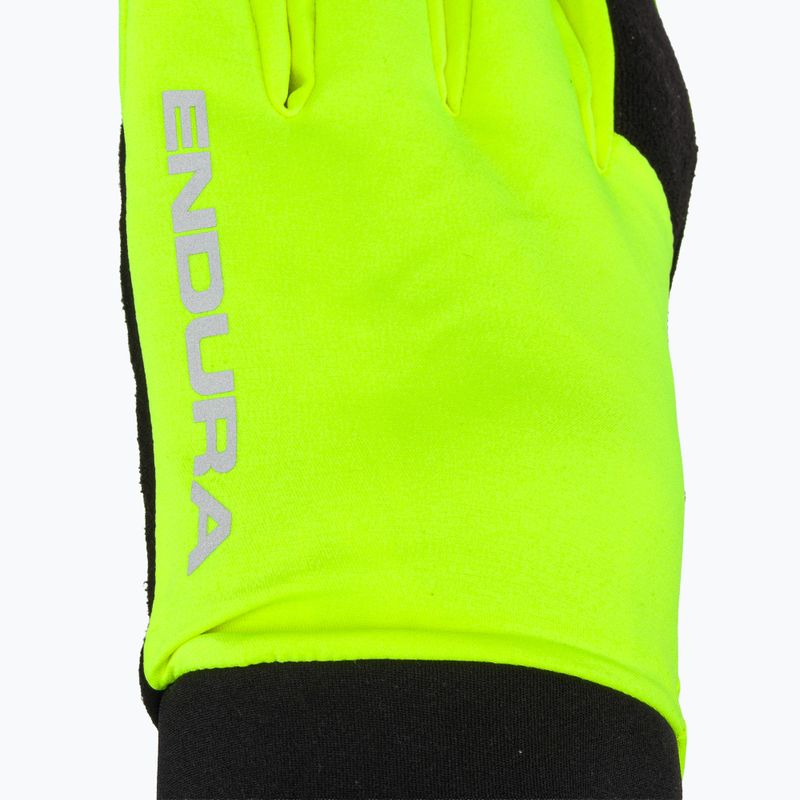 Rękawiczki rowerowe męskie Endura Strike bright yellow 4
