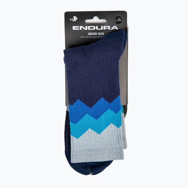 Skarpety rowerowe Endura Jagged navy 5