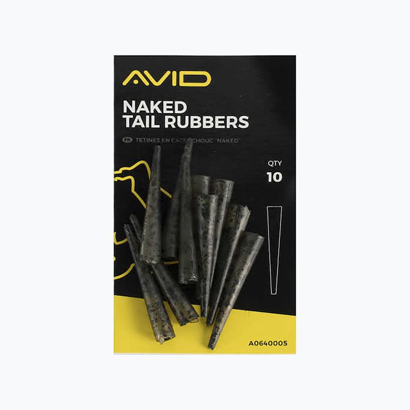 Ochraniacze do bezpiecznych klipsów Avid Carp Naked Tail Rubber camo 2