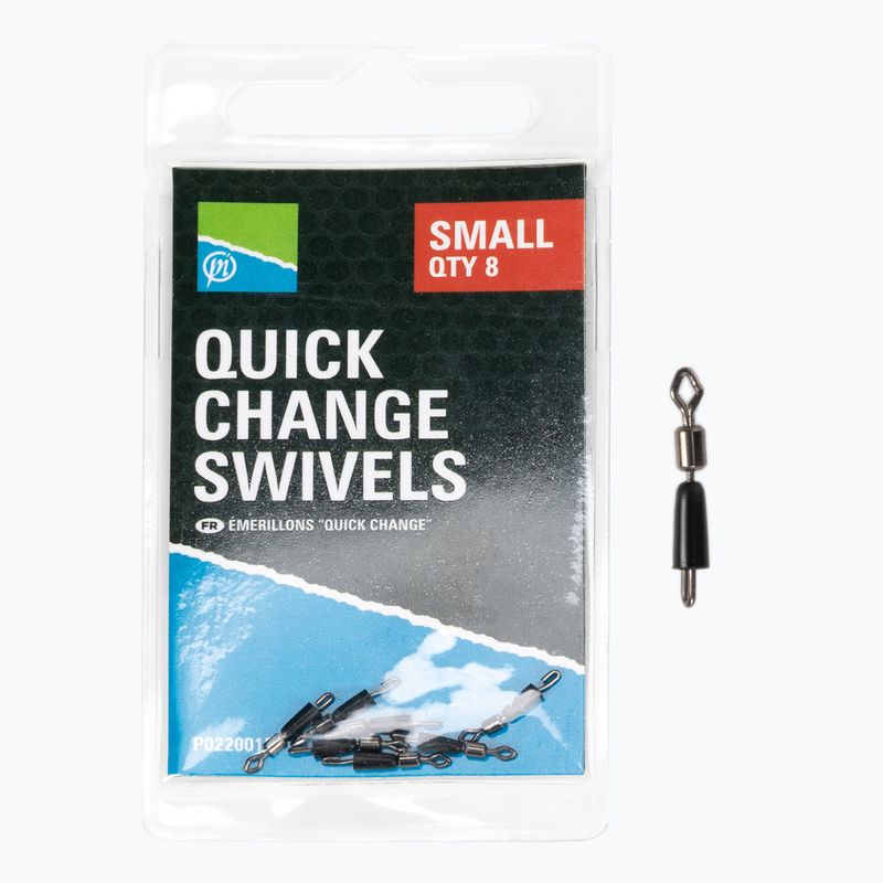 Łączniki do metody Preston Innovations Quick Change Swivels black