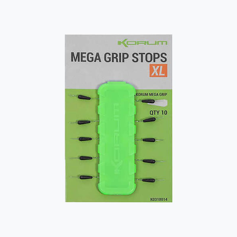 Stopery wędkarskie Korum Mega Grip Stops 10 szt. black