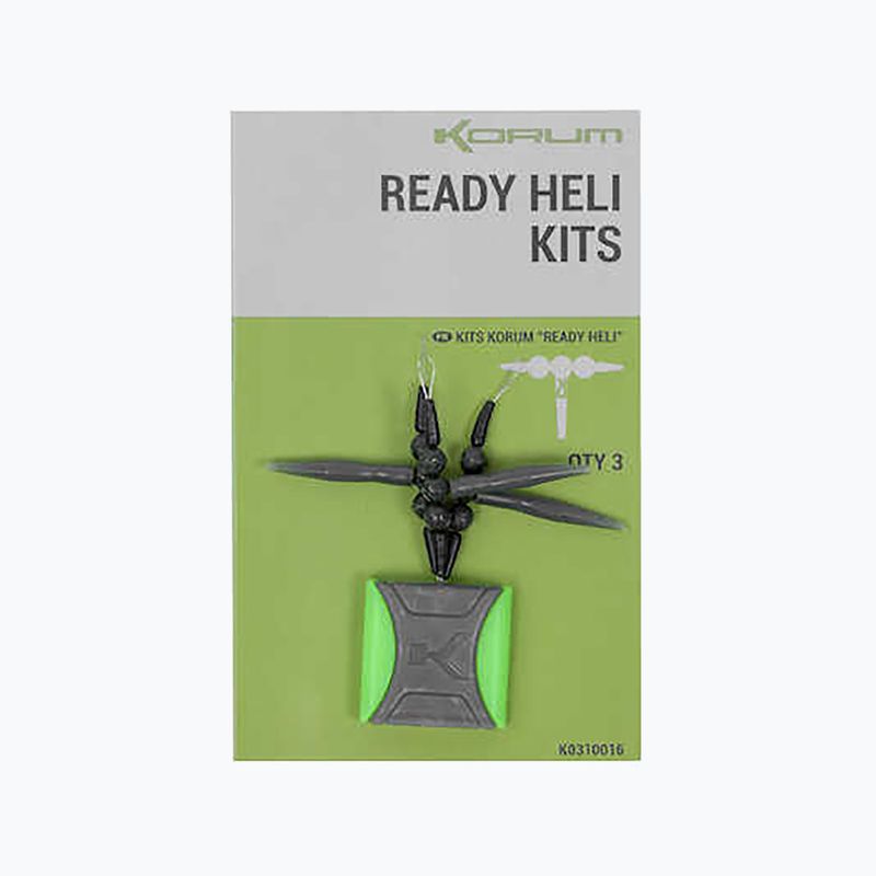 Zestaw helikopterowy Korum Ready Heli Kits 3 szt. black