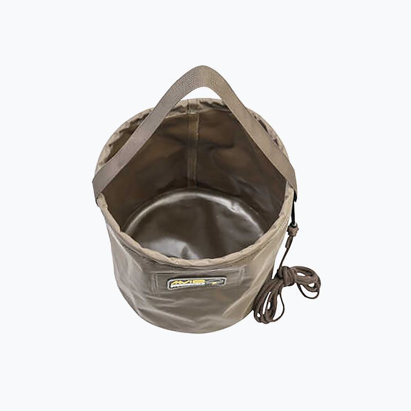 Wiadro karpiowe składane Avid Carp Stromshield Colapsible Bucket brown 3