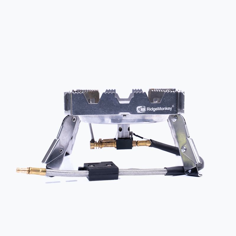 Palnik RidgeMonkey Quad Stove Pro srebrny RM183
