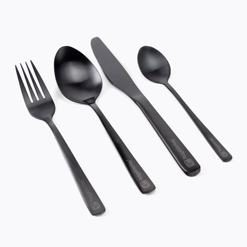 Sztućce RidgeMonkey DLX Cutlery Set - Half czarne RM533