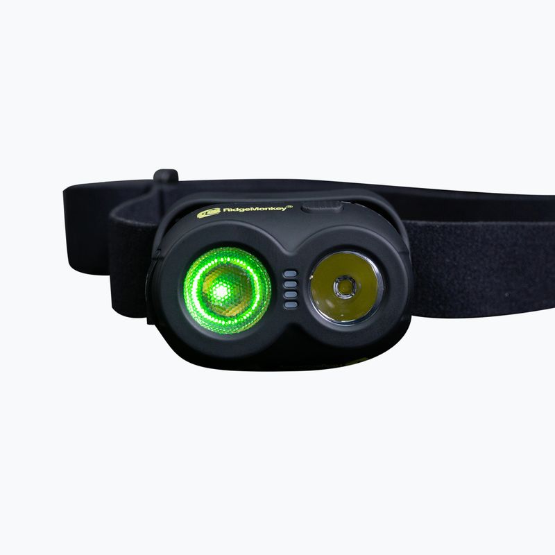Latarka czołowa RidgeMonkey VRH150X USB Rechargeable Headtorch czarna RM HT150X