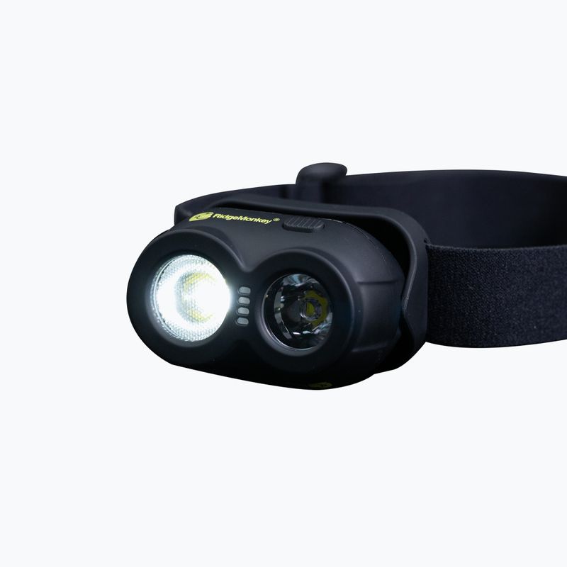 Latarka czołowa RidgeMonkey VRH150X USB Rechargeable Headtorch czarna RM HT150X 2
