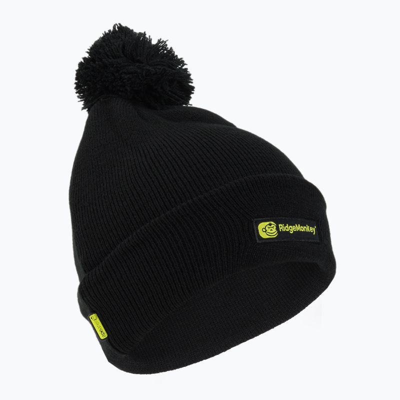 Czapka wędkarska RidgeMonkey Apearel Bobble Beanie Hat czarna RM556