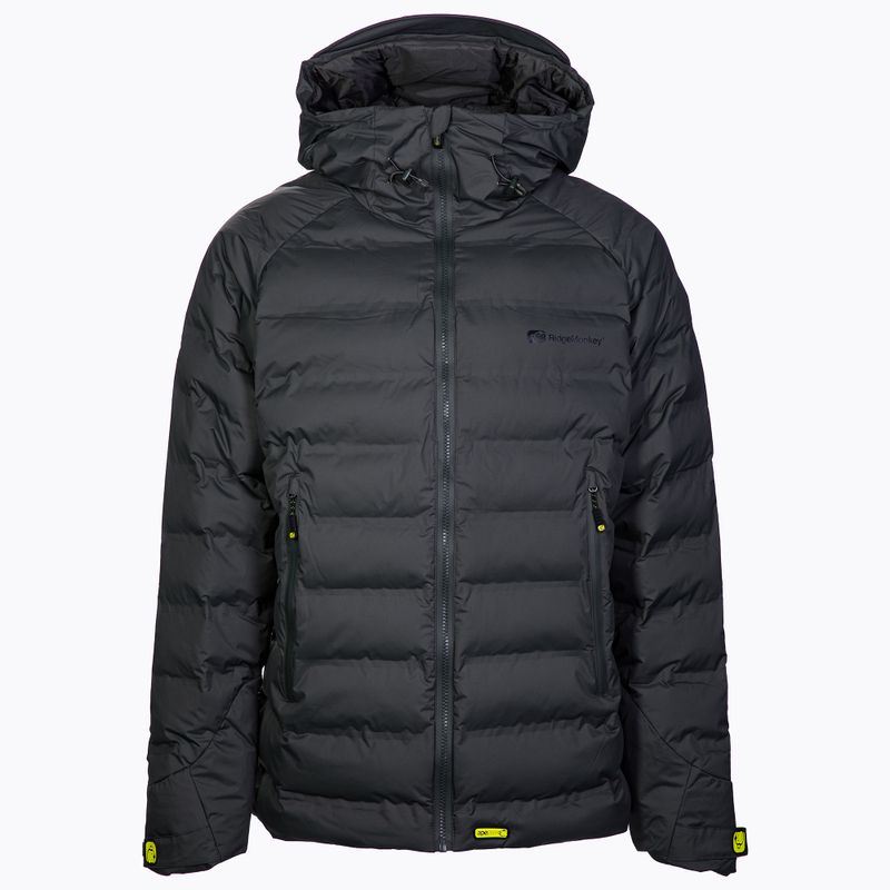 Kurtka wędkarska męska RidgeMonkey Apearel K2Xp Waterproof Coat czarna RM597