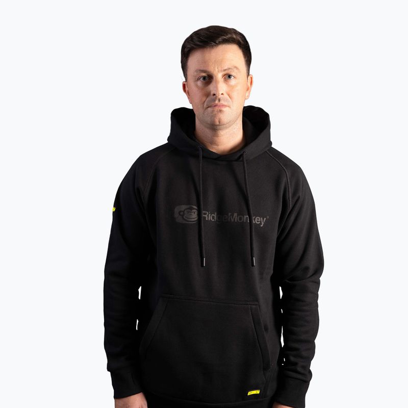 Bluza wędkarska męska RidgeMonkey Apearel Heavyweight Hoody czarna RM629