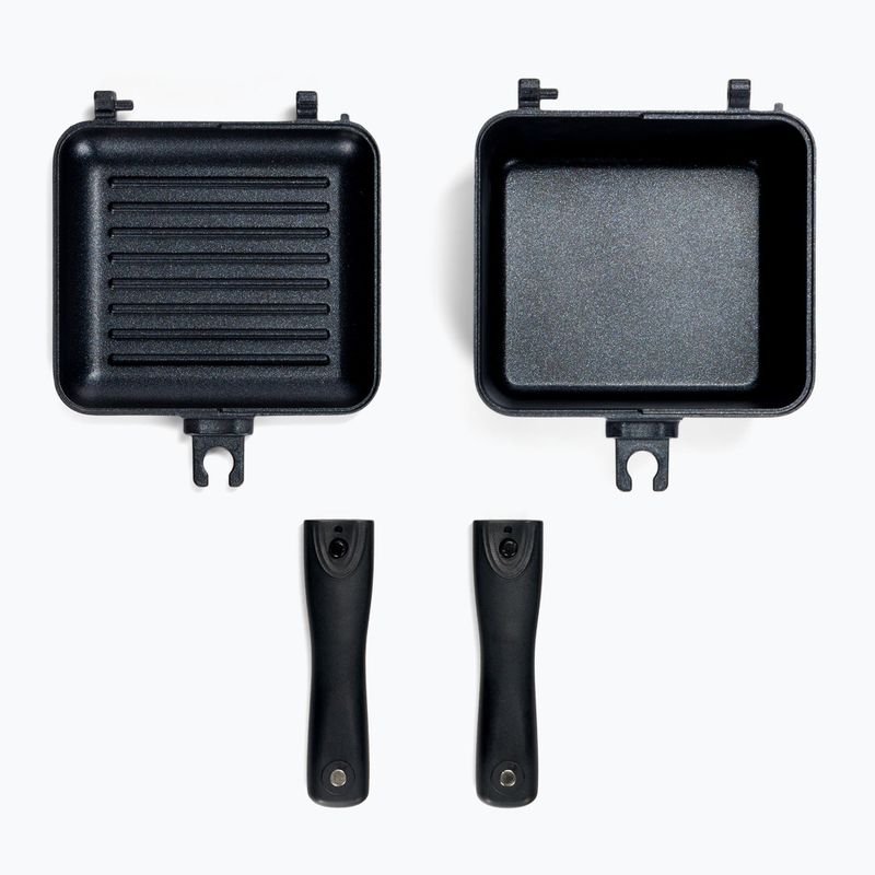 Zestaw RidgeMonkey Connect Mini Pan & Griddle czarny MMP PG 3