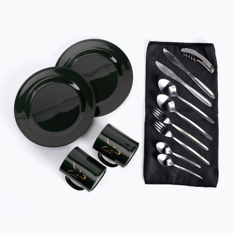 Zestaw obiadowy Fox International R-Series 2 Man Dinner Set green