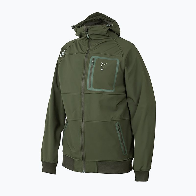 Kurtka wędkarska Fox International Collection Shell Hoodie green/silver