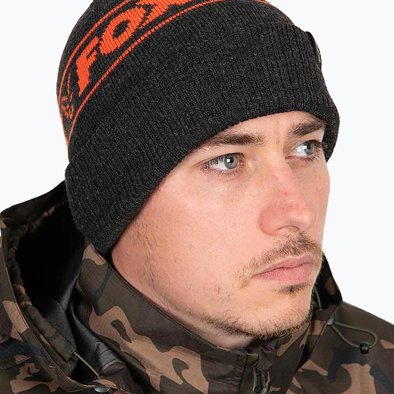 Czapka zimowa Fox International Collection Beanie 2023 black/orange 6