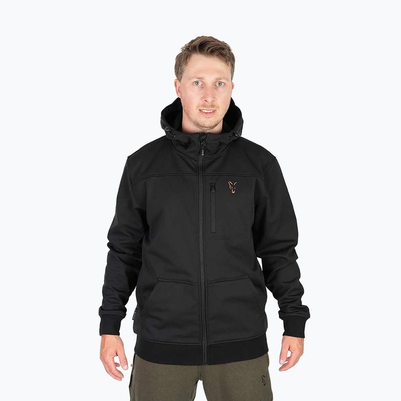 Kurtka wędkarska Fox International Collection Soft Shell black/orange