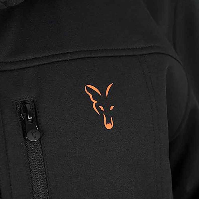 Kurtka wędkarska Fox International Collection Soft Shell black/orange 5