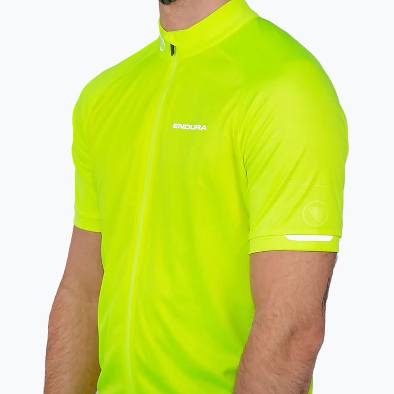 Koszulka rowerowa męska Endura Xtract II hi-viz yellow 2