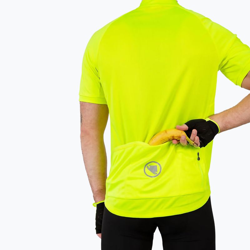 Koszulka rowerowa męska Endura Xtract II hi-viz yellow 3