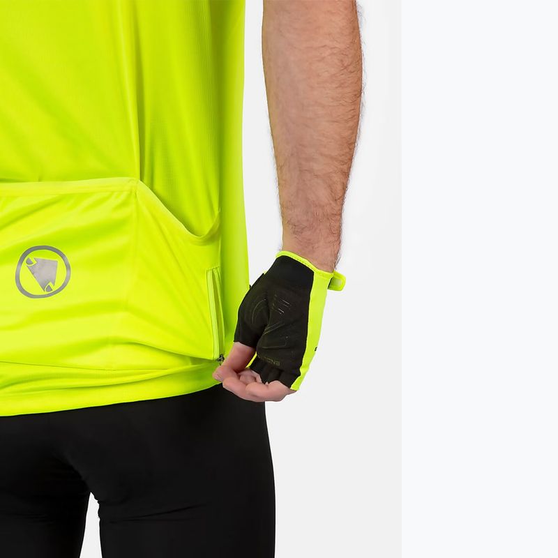 Koszulka rowerowa męska Endura Xtract II hi-viz yellow 4