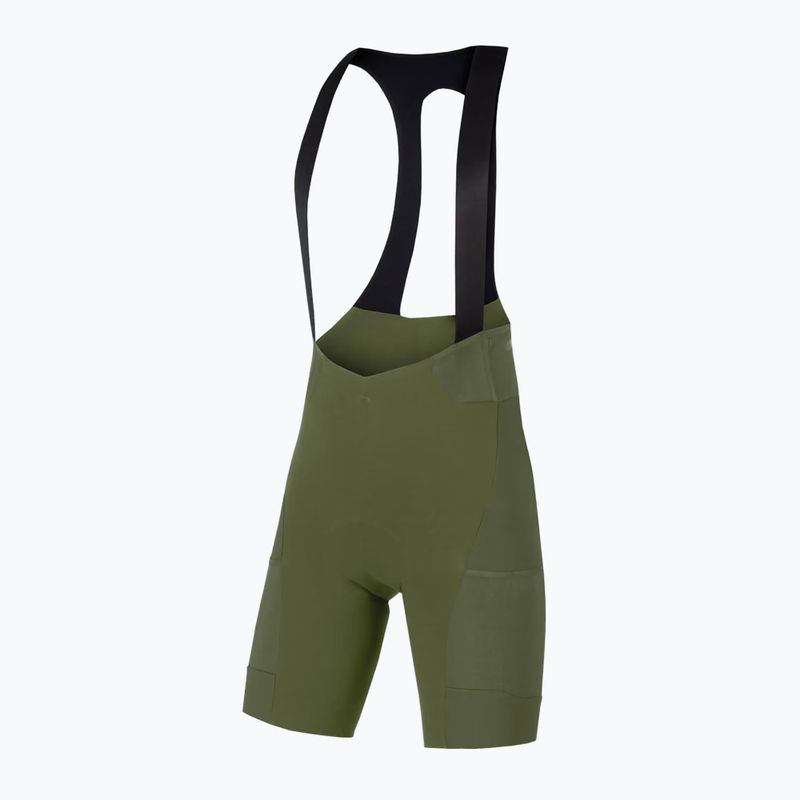 Spodenki rowerowe męskie Endura GV500 Reiver Bibshort olive green 5