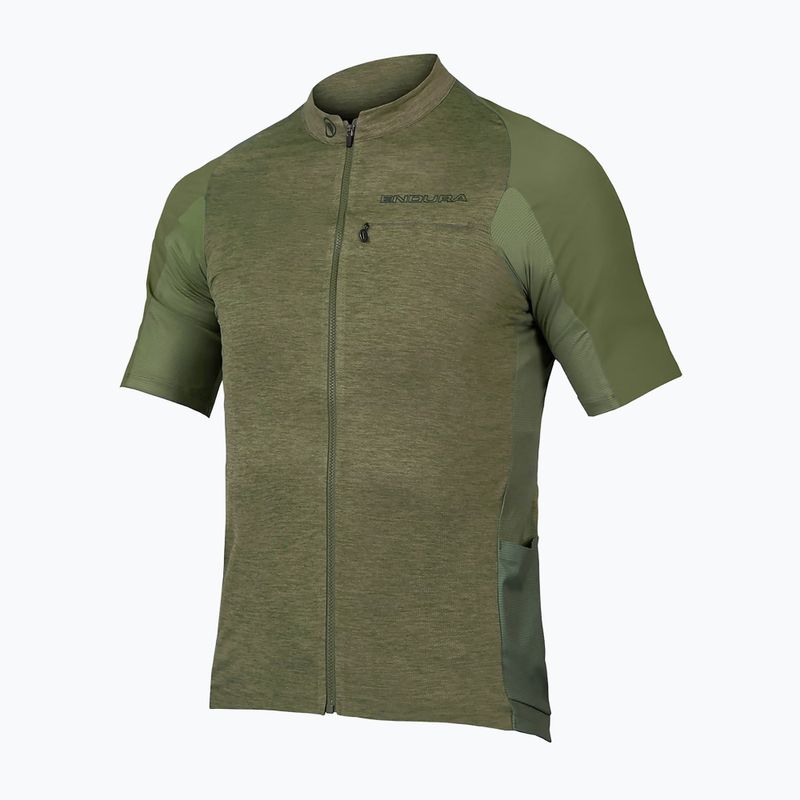 Koszulka rowerowa męska Endura GV500 Reiver S/S olive green 6