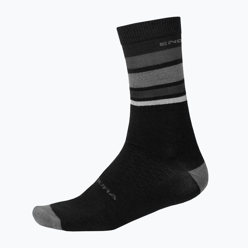 Skarpety Endura BaaBaa Merino Stripe matt black