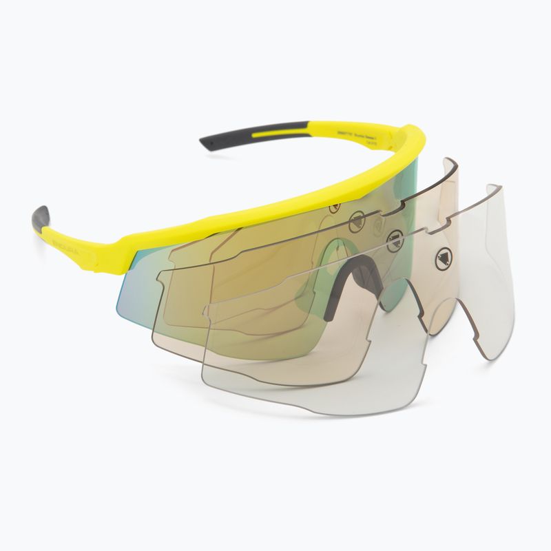 Okulary przeciwsłoneczne Endura Shumba II 3+0+0 hi-viz yellow/smoke tint/full gold mirror