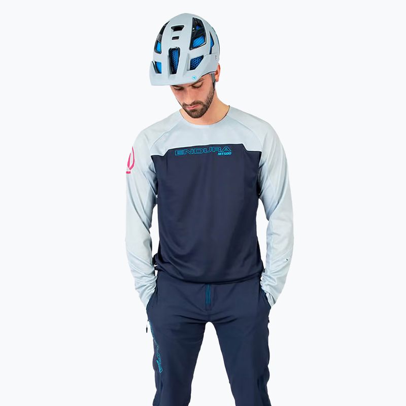 Longsleeve rowerowy męski Endura MT500 Burner ink blue