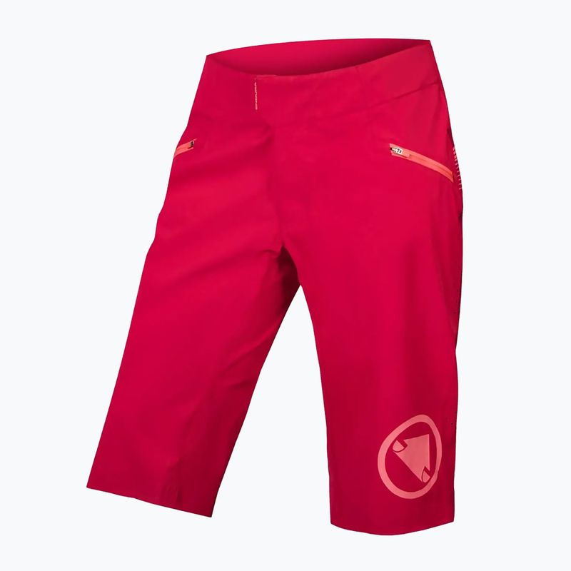 Spodenki rowerowe damskie Endura Singletrack Lite Short Std W berry