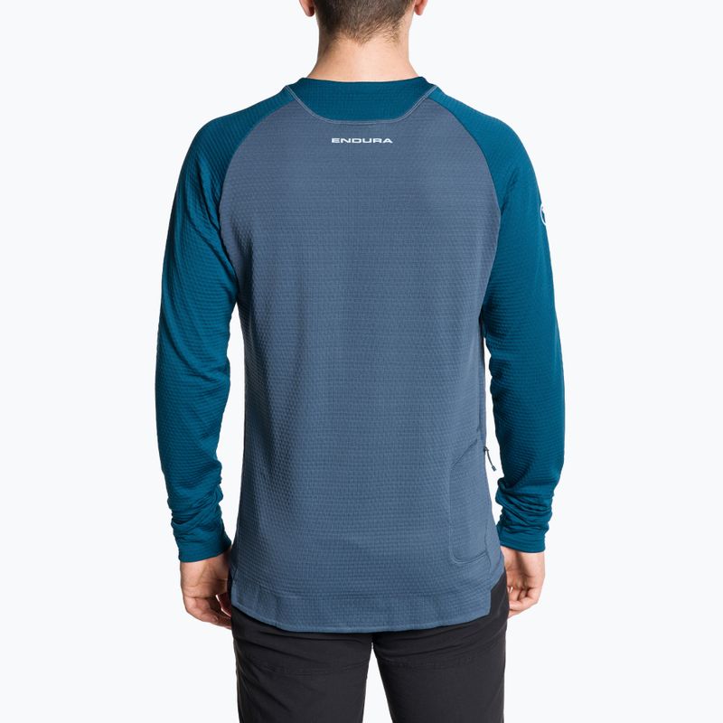 Longsleeve rowerowy męski Endura Singletrack Fleece ensign blue 2