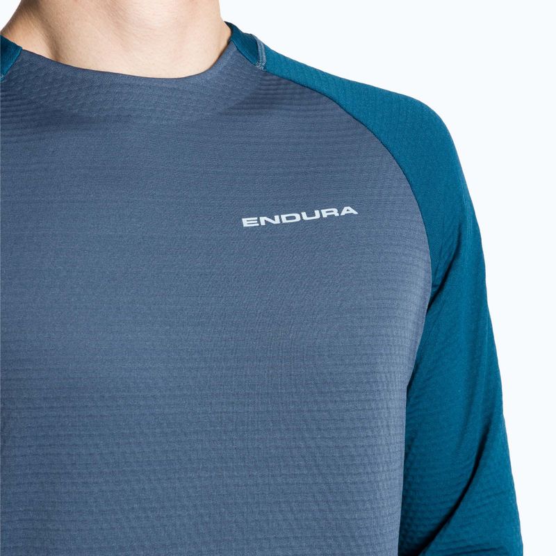 Longsleeve rowerowy męski Endura Singletrack Fleece ensign blue 3