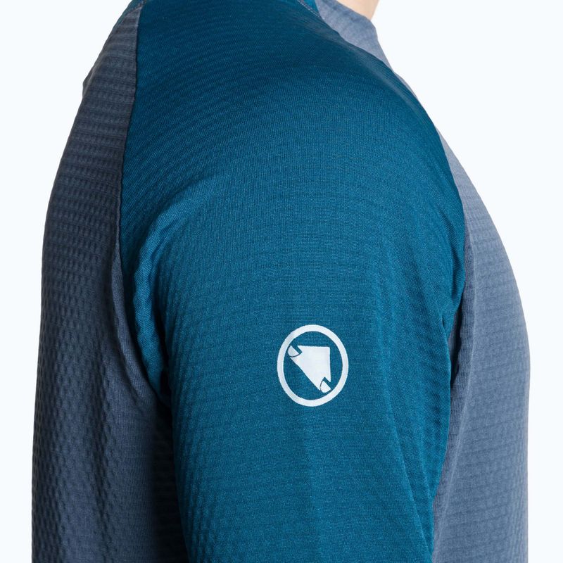 Longsleeve rowerowy męski Endura Singletrack Fleece ensign blue 4